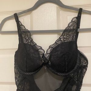 Calvin Klein black lace bodysuit